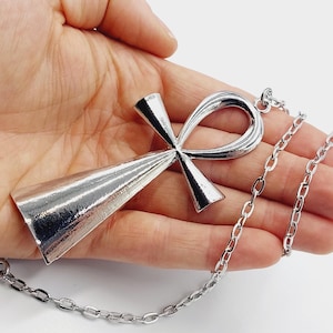 Huge Ankh Necklace (9cm) - ankh egypt gothic tradgoth occult witch vampire vampiregoth khem eternal lifecross eternal esoteric pendant gift