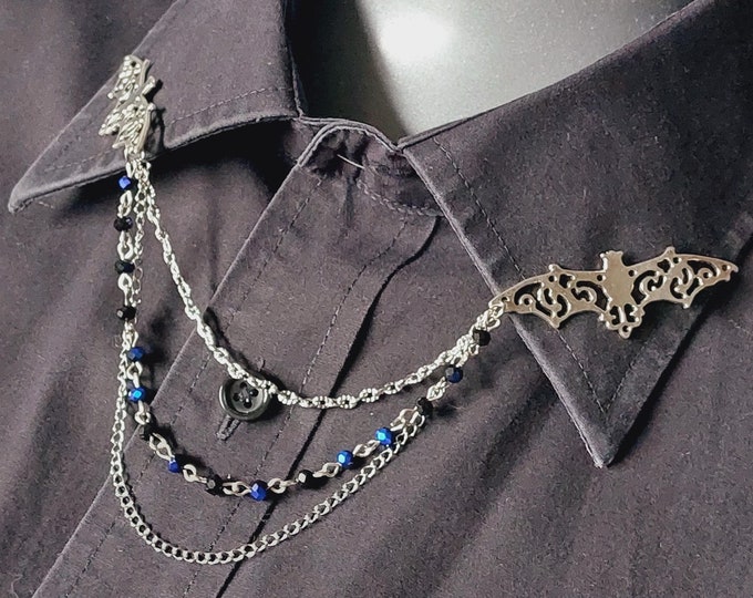 Bat Collar Chain Pin