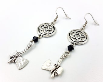 Celtic Knot Axe Earrings (2 Styles)