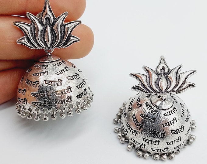 Beloved Lotus Mantra Earstuds ॐ