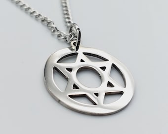 Star of Solomon Pendant (Stainless Steel)