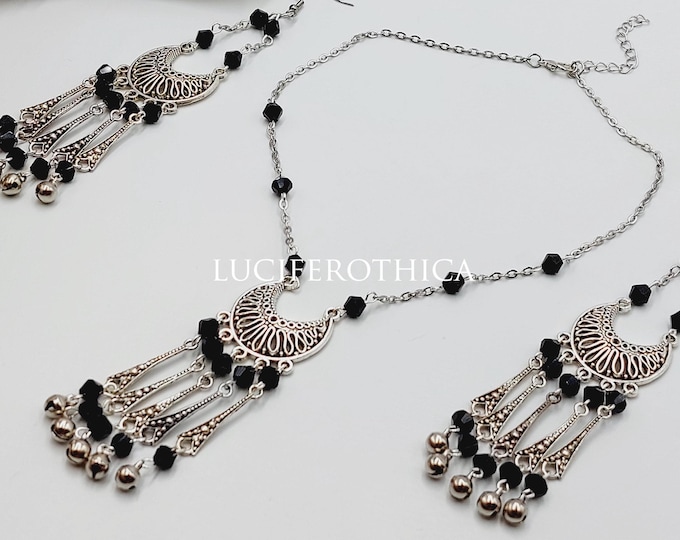 Victorian Elegant Necklace & Earrings (Jewelry Set)