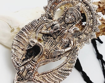 Vedic Hindu Goddess Saraswati Necklace