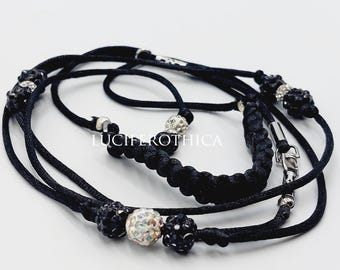 Showlead with Shiny Rhinestone Beads