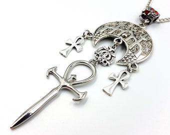 Vampire Ankh Cathedral Necklace