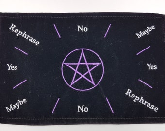 Pentagram Scrying Cloth / Mat