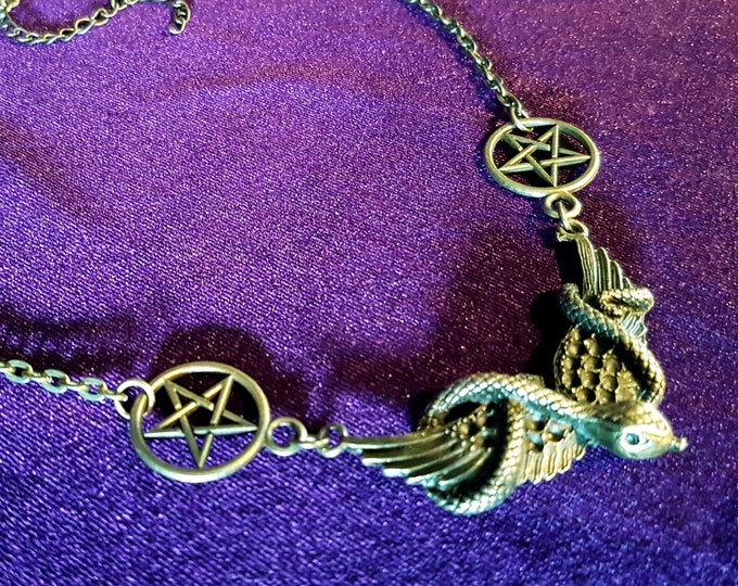 Serpent  Pentagram Necklace