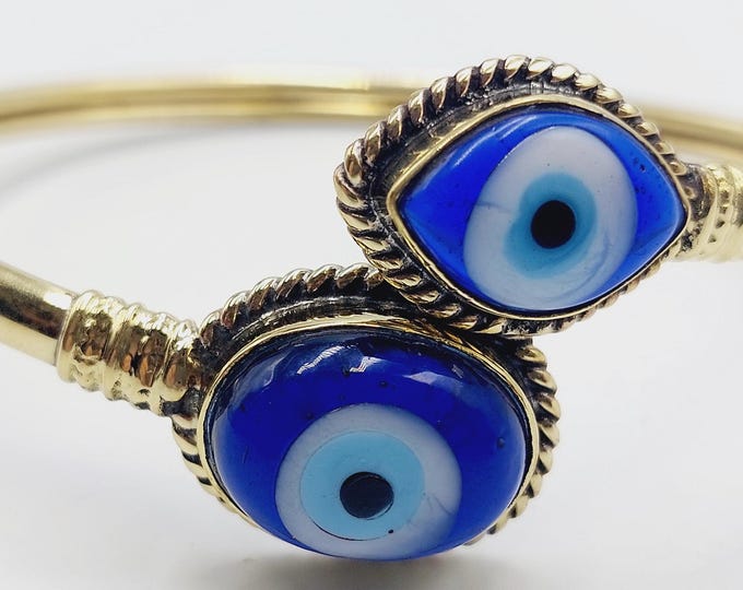 Protection Evil Eye Bangle Bracelet