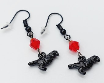 Mini Crow Earrings