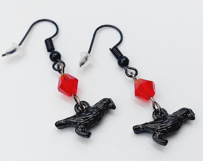 Mini Crow Earrings