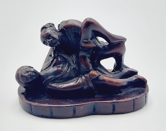 Vintage Erotic Netsuke Figurine (Japanese Sexual Couple Scene)