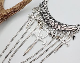 Vampire Ankh Crux Ansata Necklace