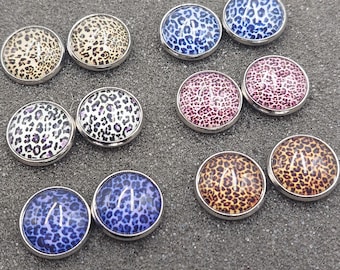 Retro Leopard Earstuds (6 Different Tone Styles)