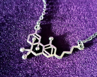 THC Pendant - Structural formula Tetrahydrocannabinol