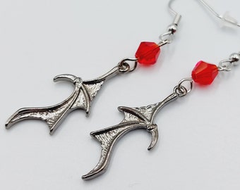 Vampire Bat Wing Earrings