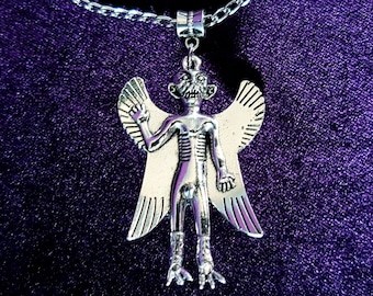 Pazuzu-Anhänger (2 Optionen) – okkulter dämonischer fliegender Dämonenschutz, Siegel von Luzifer, Amulett, Schild, Dämonolatrie, Geschenk, Zauber, spirituelle Verteidigung