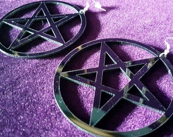 Big Pentagram Earrings