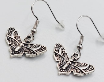 Nocturnal Moth Earrings