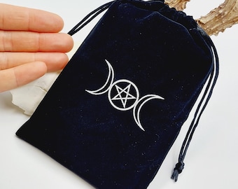 Black Velvet Tarot Cards Storage Bag