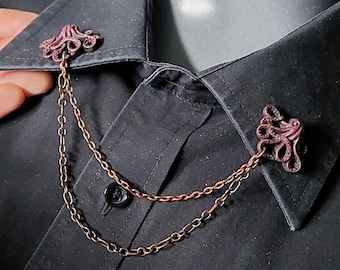 Cthulhu Octupus Collar Pin