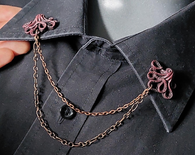 Cthulhu Octupus Collar Pin
