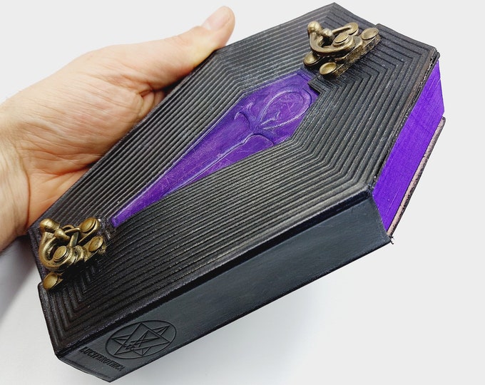 Vampire Ankh Coffin Leather Journal | Spellbook
