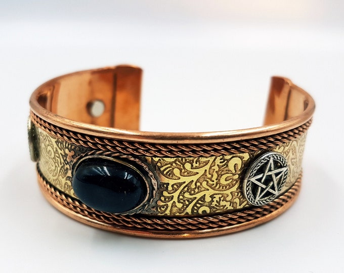 Copper Pentagram Bracelet (Magnetic)