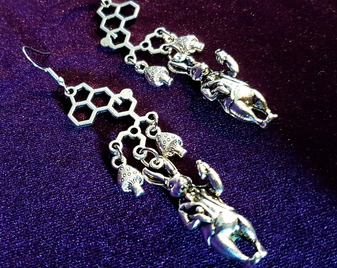 White Rabbit - Alice in Wonderland Earrings