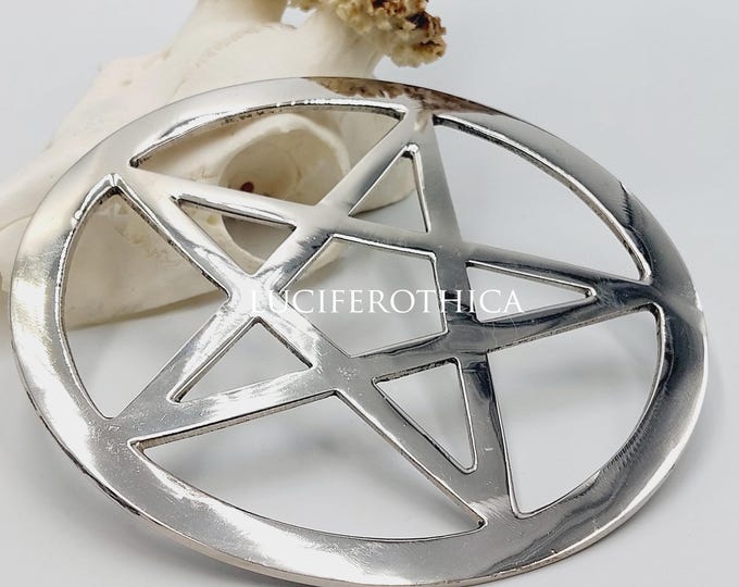 Pentacle Wall Ornament (Silver Tone)