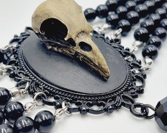 Victorian Gothic Birdskull Choker