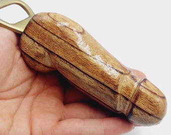 Phallus Bottle Opener (Medium - Wood)