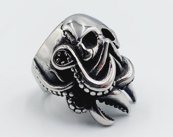 Cthulhu Skull Ring ( Stainless Steel)