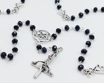 Inverted Crucifix Rosary