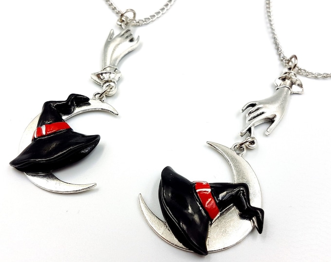 Waning / Waxing Moon Witch Necklace (2 Styles)