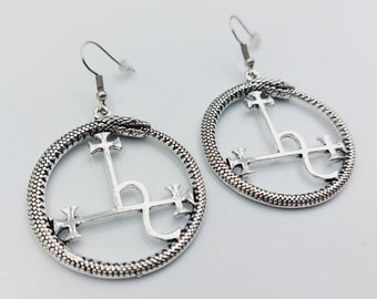 Sigil of Lilith Ouroboros Earrings (2 Styles)