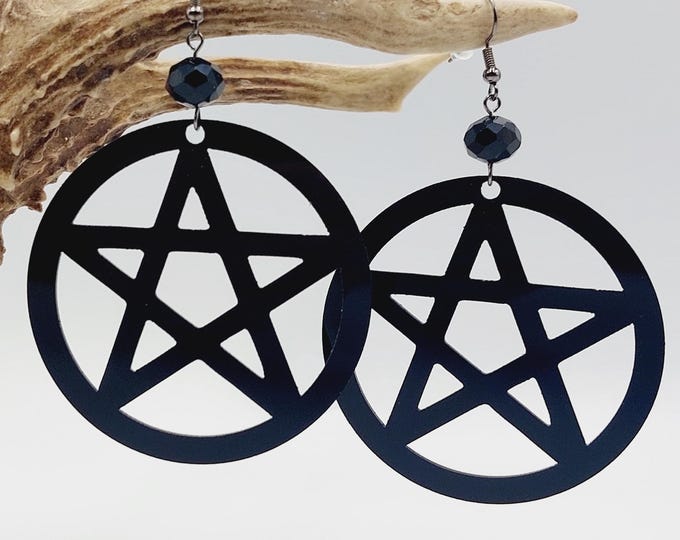 Pentagram Earrings (Acryllic Light Weight)