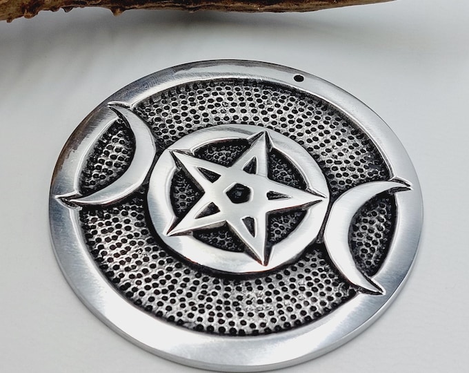 Triple Moon Pentagram Incense Holder / Burner