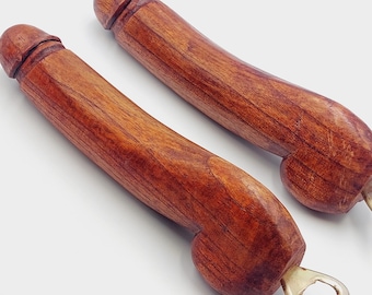 Huge Wooden Phallus Bottle Opener (XXL)