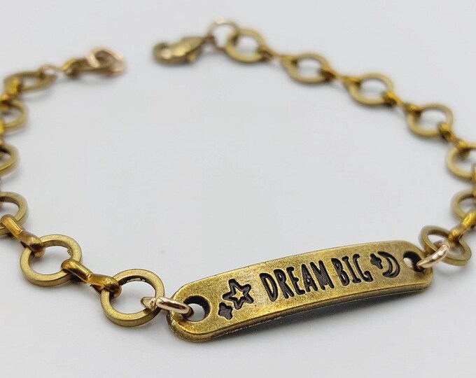 Dream Big Copper Chain Bracelet