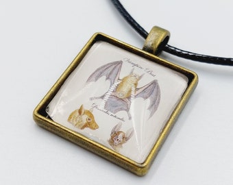 Vampire Bat Anatomy Pendant