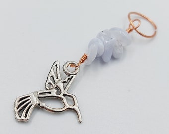 ॐ Plant Charms with Auralite Crystals (Copper Energetic Plant Accessories)