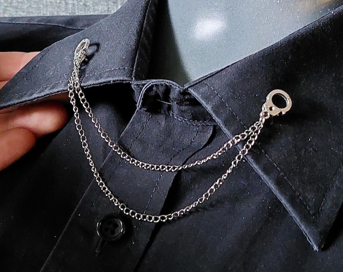 Handcuffs Collar Pin