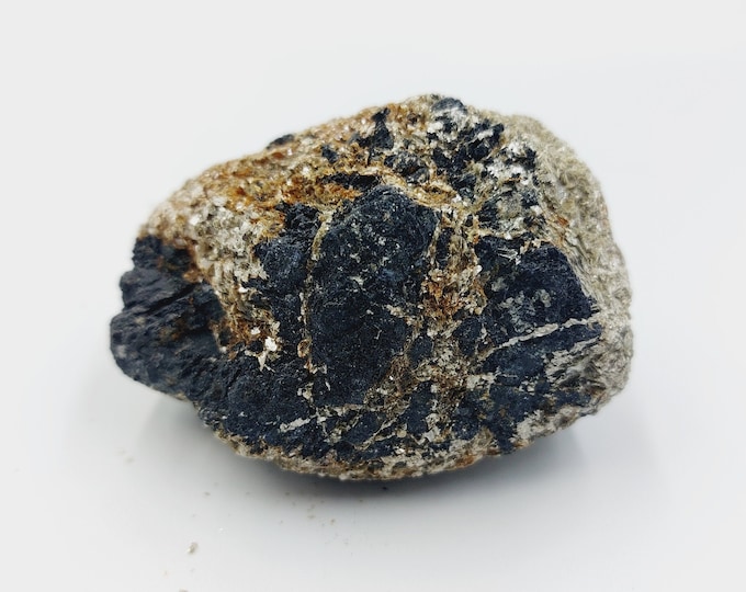 Raw Black Tourmaline with Pyrite Crystals