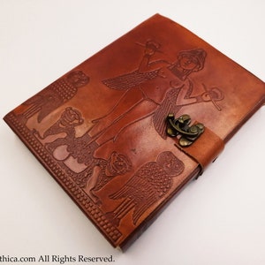 Lilith | Inanna | Ishtar Leather Journal | Spellbook - Ereshkigal Occult book journal sigil of baphomet satanic spellbook burney relief