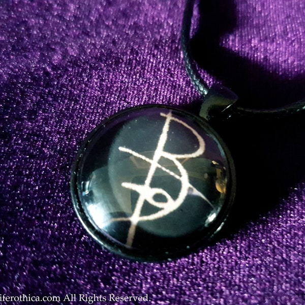 Dukante Sigil of Beelzebub Necklace - Occult demonolatry seal of satan pendant medallion daemonolatry seal spell altar gift invocation rite