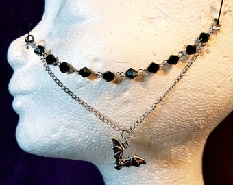 Gothic Bat Nosechain