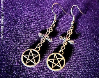 Inverted Cross & Pentagram Earrings (2 Styles)