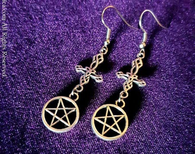 Inverted Cross & Pentagram Earrings (2 Styles)