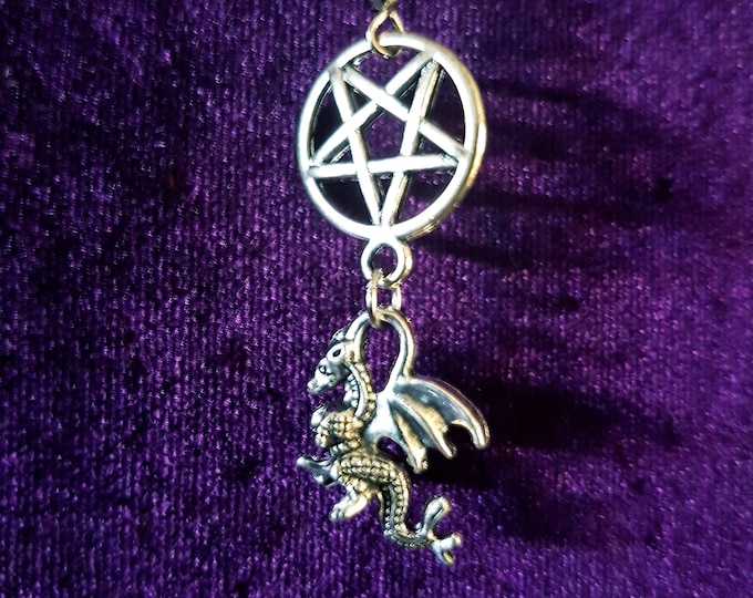 Lord of the Abyss Pentagram Earrings