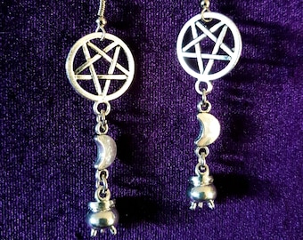 Cauldron Witch Earrings